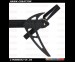 L-MA Carbon Fiber Logo 200 Style Frame and Tail Fin Set for OMPHOBBY M2 Explore, M2 V2