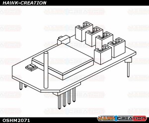  OMPHOBBY M2 3D Helicopter Flight Control PCB Board set OSHM2071