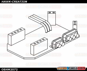 OMPHOBBY M2 3D Helicopter ESC set OSHM2072