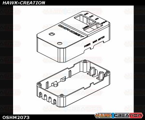 OMPHOBBY M2 3D Helicopter Flight Control Housing set OSHM2073