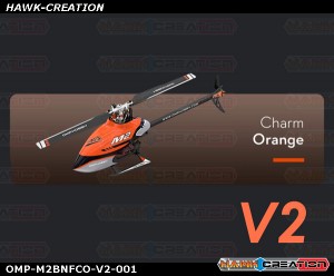 OMP Hobby M2 RC Helicopter V2 Version OMPHobby M2 -V2 (Charm Orange) with Bonus Pack
