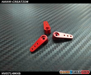 HV0714 Metal Servo Horns Set (Red,3pcs)