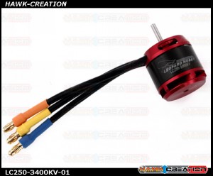 Leopard Motor Brushless Outrunner 3400Kv for 250 Size RC Helicopters ( OXY2 /17T )