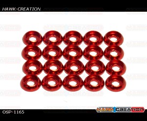 OSP-1165 C Washer M1.6, Red 20Pcs