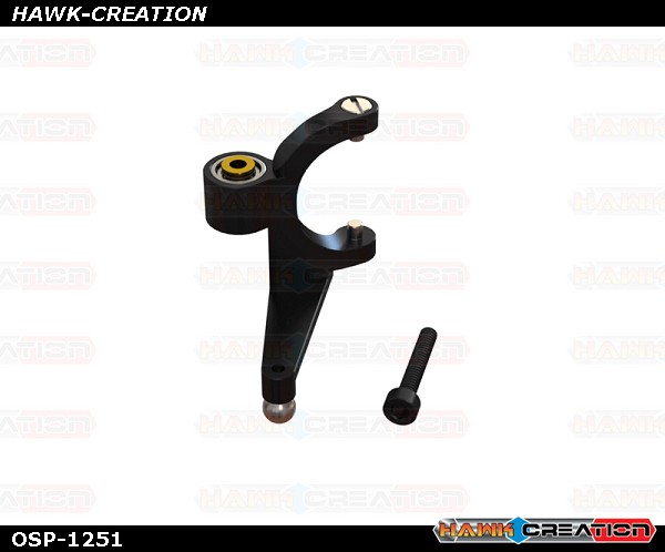 OXY2 - CNC Tail Bell Crank, Black OXY2 - CNC Tail Bell Crank, Black