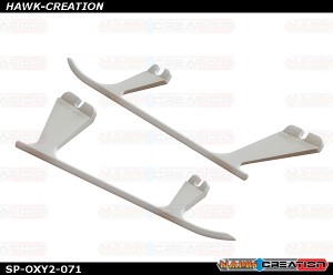 OXY2 - Plastic Landing Gear Skid, Left / Right - White - OXY2