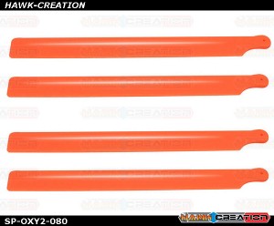 OXY2 - Plastic Main Blade 210mm, 2 set, Orange