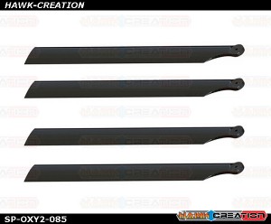 OXY2 - Carbon Plastic Main Blade 190 mm, 2 set, Black