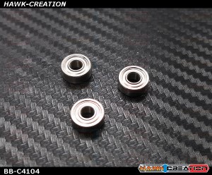 OXY2-3 Main Shaft SS Hybrid Ceramic Ball Bearing - Upgrade Replacement (3pcs , 4*10*4mm)