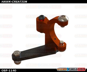 OXY3 CNC Alu Tail Bell Crank, Orange