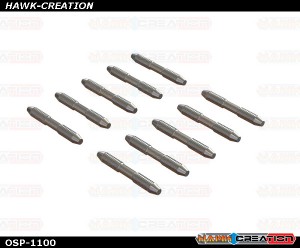 OXY4 Threaded Rod M2x14, 10pcs