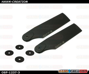 OXY4 Max Tail Blade 70mm, Black