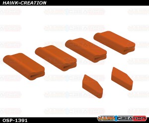 OXY5 Landing Gear - Verical Fin Protector, Orange