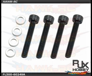 RJX FBL 500 Screw HS M3X20+Washer ( 3x5x1 ) 4pcs