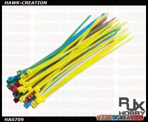 RJX Cable Binder (Mix Colors, 40pcs) 3x150mm