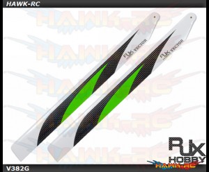 RJX Vector Green 382mm Premium CF Blades-FBL Version (XL Version) (OXY4MAX)