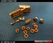 Hawk Creation CNC 7075 Alloy Slant Roller Button For DX6 G2/DX7 G2/8/9 (Orange) - New Orange