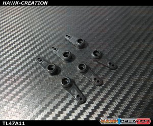 Gear Protect Servo Horn for DS410M/416M/430M/450M/emax9256/ ServoKing DS-999+ (Black,6pcs)