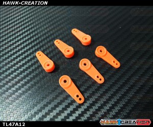 Gear Protect Servo Horn for DS410M/416M/430M/450M/emax9256 / ServoKing DS-999+(Orange,6pcs)