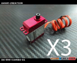 ServoKing DS-999+ CCPM Micro Servo Combo (3pcs)