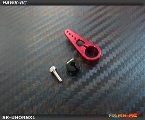 ServoKing Adjustable Center Servo Horn Red (6mm, Compatible FUTABA,DEKO,GDW 1pc)
