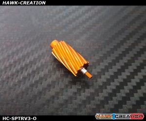 Hawk Creation CNC 7075 Alloy Slant Roller Button For Spektrum DX6i,7S,8,9 (Orange) - New