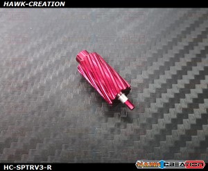 Hawk Creation CNC 7075 Alloy Slant Roller Button For Spektrum DX6i,7S,8,9 (Red) - New