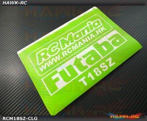 FUTABA 18SZ Protector Wraps Skin Carbon Light Green (FREE Upper & Screen Protector)