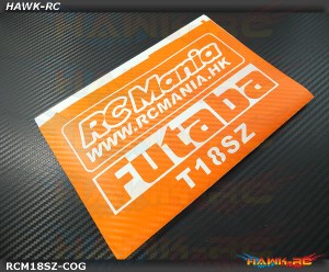 FUTABA 18SZ Protector Wraps Skin Carbon Orange (FREE Upper & Screen Protector)