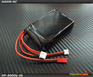 Hawk Power 2S 4000mAh DX6/7/8/9/18 TX Lipo