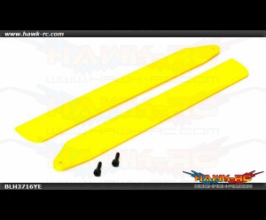 Hi-Performance Main Rotor Blade Set, Yellow: 130 X