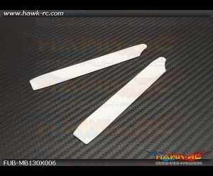 FUSUNO XS Plastic Neon Main Blade 135 mm White - 130 X