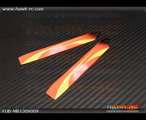 FUSUNO Extreme Stiff 135mm Neon Orange Main Blades - 130 X