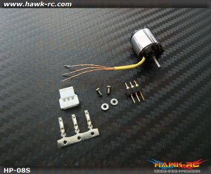 Hawk Creation HP08S(Long Shaft) 2S 7600KV Outrunner +11T