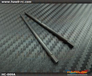 Hawk Creation 4mm Solid Carbon Main Shaft (2pcs) For 130 X