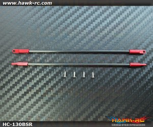 Hawk Creation CNC Extend Boom Support Set Red For 130X