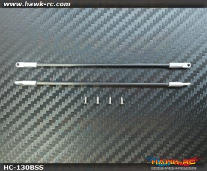 Hawk Creation CNC Extend Boom Support Set Silver For 130X