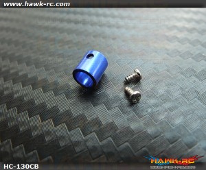 Hawk Creation CNC 4mm Main Shaft Collar (Blue) For 130 X