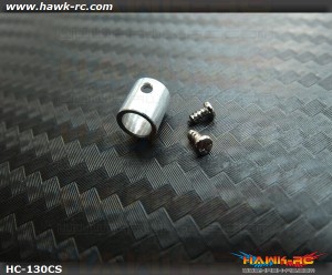 Hawk Creation CNC 4mm Main Shaft Collar (Silver) For 130 X