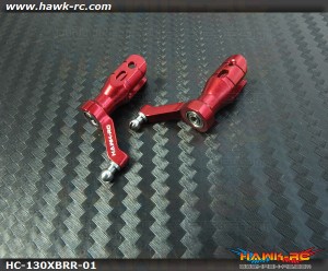 Hawk Creation CNC Main Blade Grips (Red) For 130X