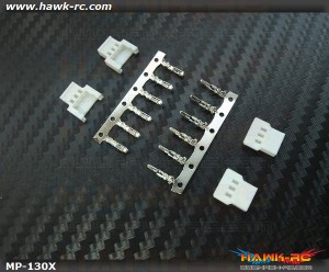 Hawk Creation High Current Micro Size 3pins Motor Plug (2 Sets, 130X)