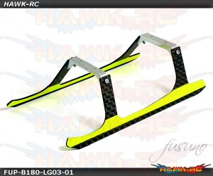 Fusuno CF Landing Gear Blade 180 CFX Goblin Style (Neon Yellow)