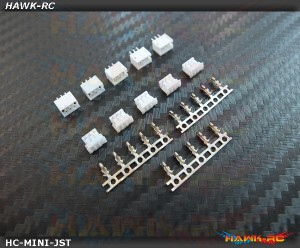 Mini JST Servo Plug Set (Male/Female 5 Sets) - 180CFX