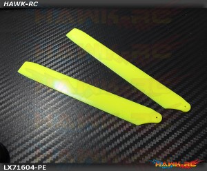 LYNX Plastic Main Blade 160 mm Yellow - Pro Edition -180CFX