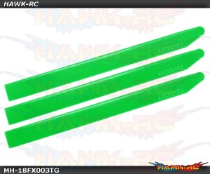 Plastic Triple Main Blade 155mm (for MH-18FX001T series) (GREEN)