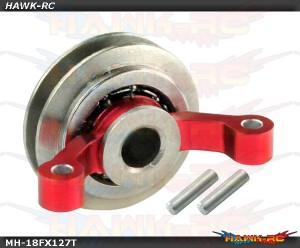 Double Bearing Titanium Tail Pitch Slider (RED) - BLADE 180 CFX