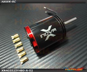 Xnova 4035-2.5Y-480KV Shaft A