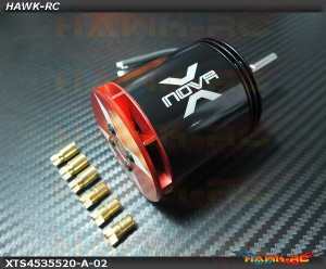 XTS - Xnova 4535-520kv 4+4 YY with 1.6mm thick wire  Shaft A