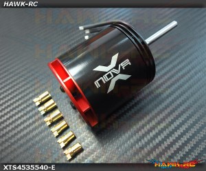 XTS - Xnova 4535-520kv 4+4 YY with 1.6mm thick wire  Shaft E