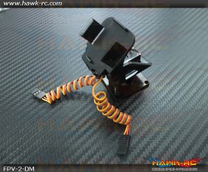 FPV Mini Camera 2-D (Pan & Tilt) Mounting Set Including Servos